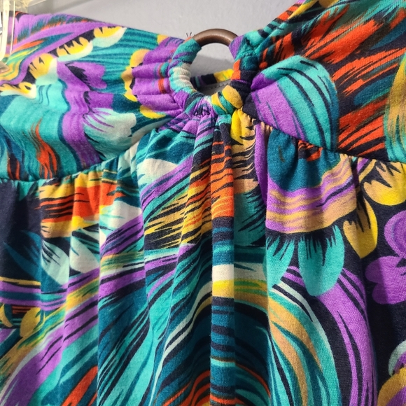 Dots strapless mixed print sundress - Picture 3 of 5